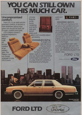 1982 Vintage Print Ad Ford LTD You can Still Own This Much Car Uncompromised