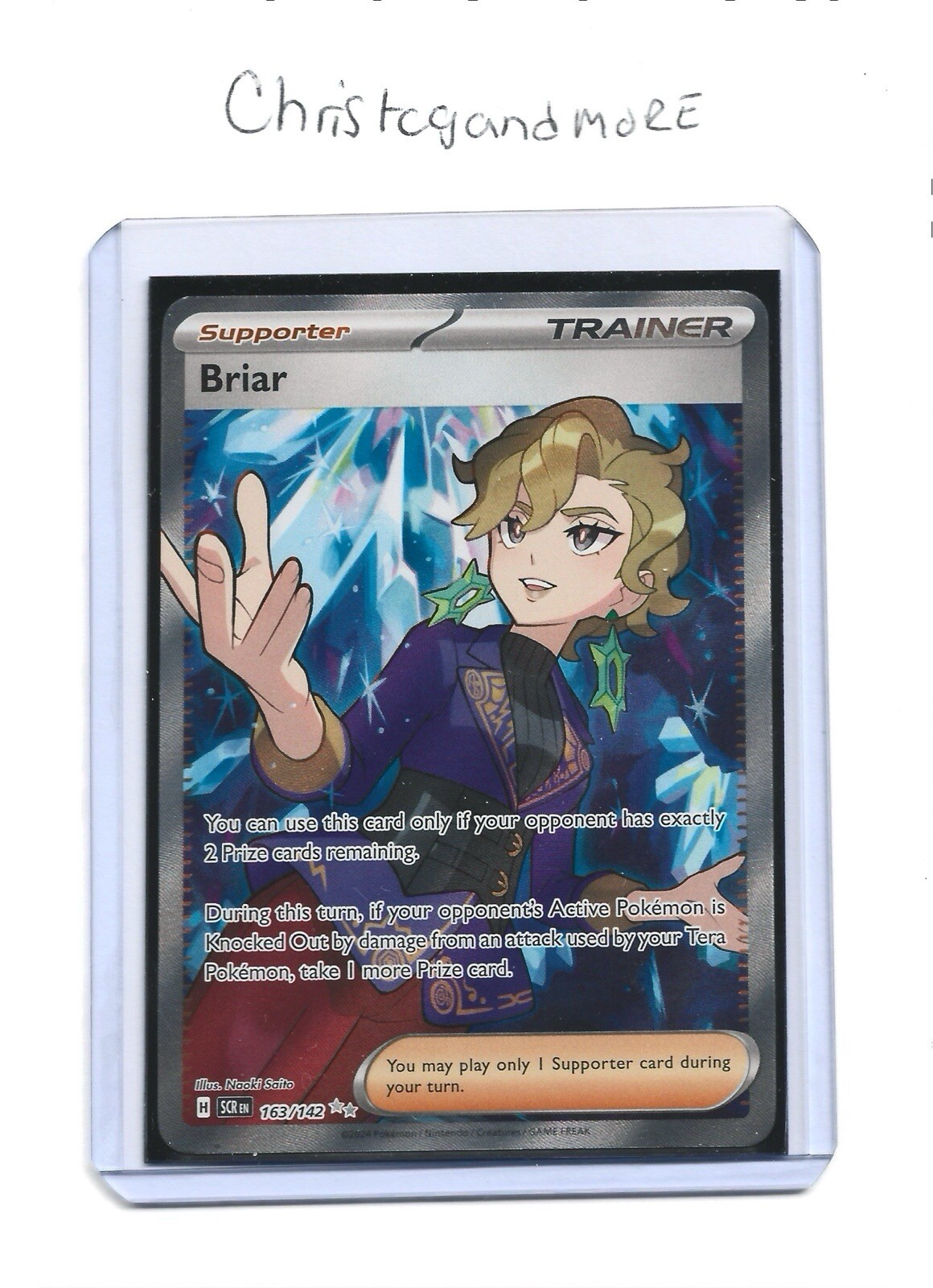 Pokémon TCG - Briar 163/142 Sv07: Stellar Crown Full Art Trainer