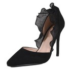 High Heel Pointed Toe 4.3 in Stiletto Black Shoes US 11 (116) — photo 1