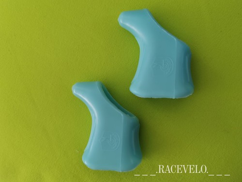 Campagnolo super record, nuovo hoods rubber brake levers Bianchi Celeste vintage - Picture 3 of 3
