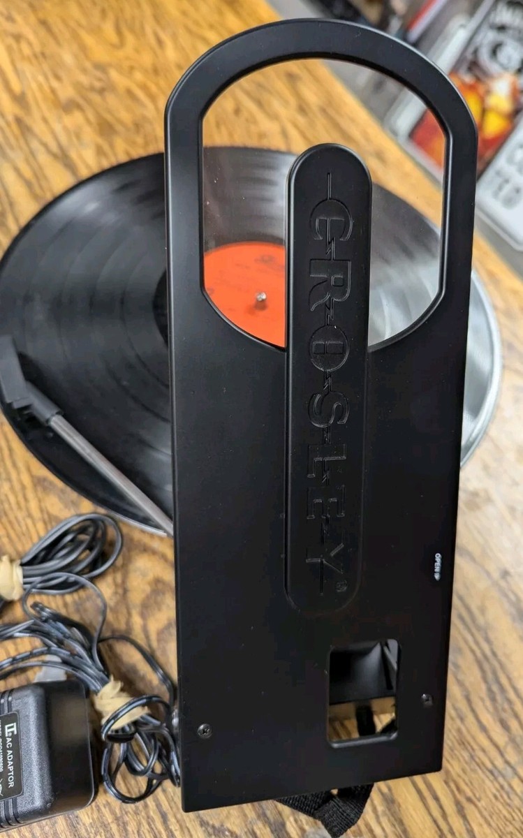 Crosley Revolution Portable USB Turntable Black CR6002A-BK Tested