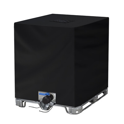 1000L IBC Tank Abdeckung Mit Klettverschluss+Zugbändern UV Schutz Wasserdicht