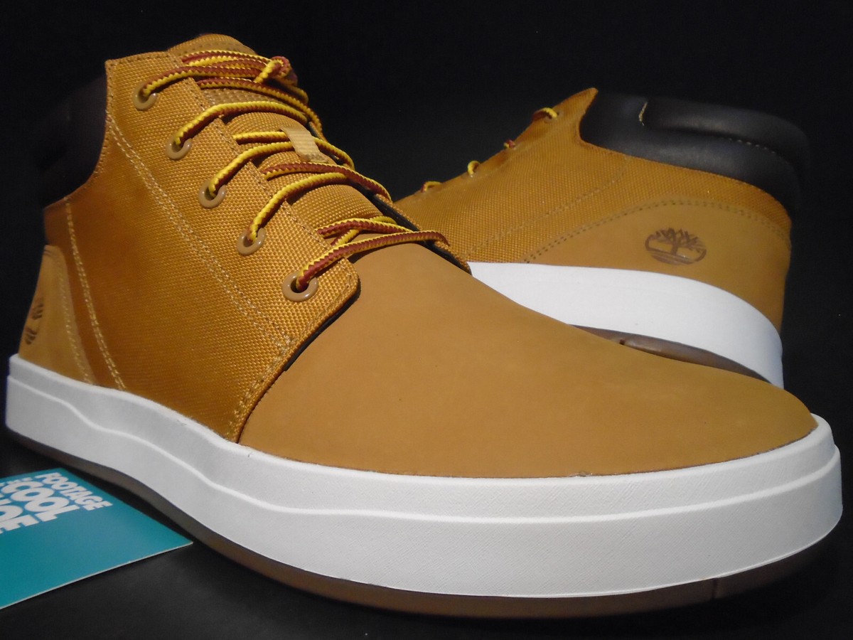 TIMBERLAND DAVIS SQUARE CHUKKA BOOT WHEAT NUBUCK BROWN WHITE  display picture 2