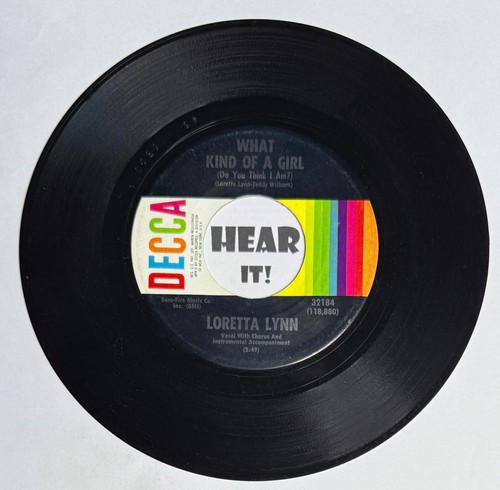 Hot Girl Country Bopper 45 LORETTA LYNN Bargain Basement Dress / What DECCA hear - Picture 4 of 6