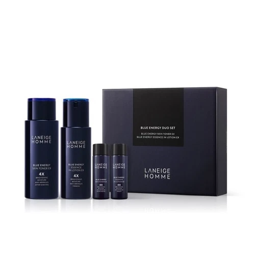 LANEIGE Homme Blue Energy EX Duo Set Skin Toner 180ml + Essence In Lotion 125ml