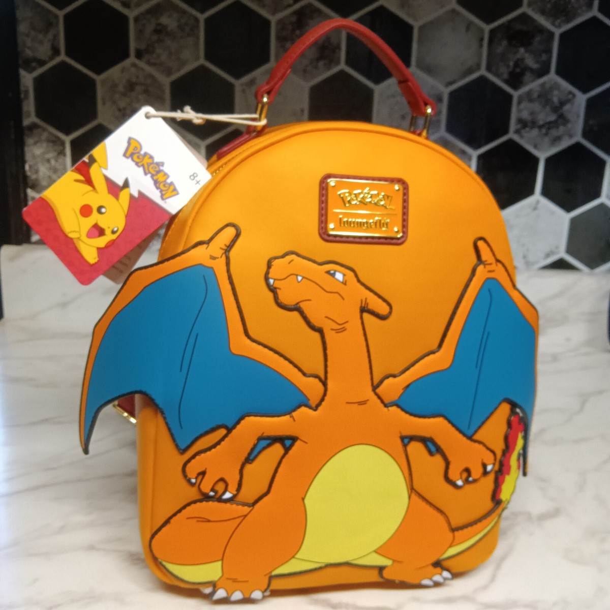 Pokémon Loungefly Mini Backpack - Multicolor (Charizard, Eevee & Friends) Loungefly Pokemon Mini Backpack Pikachu Bulbasaur Eevee  main image 2
