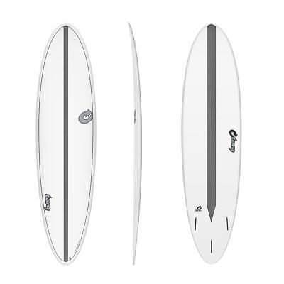 Surfboard TORQ Epoxy TET CS 7.2 Funboard Carbon , Wellenreiter Surf Board