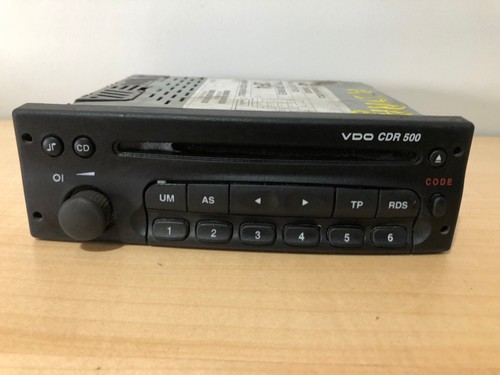 Original VDO CDR 500 Opel CD Radio Omega Zafira Vectra Frontera Sintra MIT CODE 