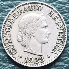 10 rappenów 1928 B Szwajcaria 🇨🇭 KM# 27, Piękny# 25, Y# 24  