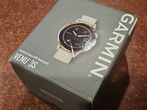 NEW Garmin Venu 3S - 41mm - Soft Gold Watch Stainless Steel Ivory Case - Zdjęcie 2 z 8