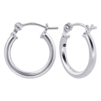 .925 Sterling Silber Röhre Creolen für Damen