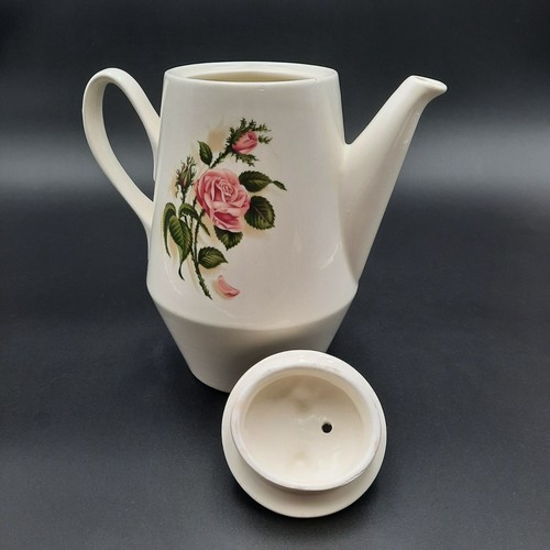 Vintage Universal Ballerina Moss Rose White Porcelain Coffee Teapot - Picture 6 of 10