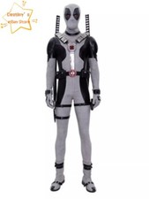 Marvel X-FORCE Deadpool Bodysuit Tights Shoes PE Helmet Jumpsuit Cosplay Costume