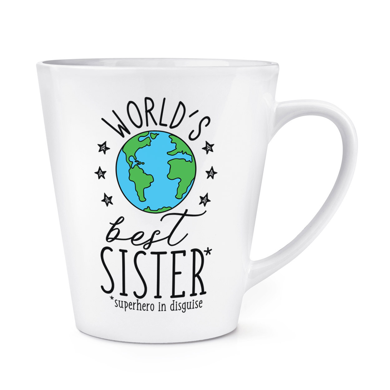 World's Best Sister 12oz Latte Mug Cup - Funny Gift Present