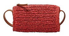 ESPRIT Ayda Shoulder Bag borsa a tracolla borsa arancione rossa nuova