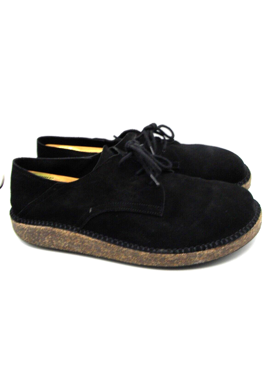 BIRKENSTOCK Gary Black Suede Leather Lace up Oxfords Shoes  display picture 1