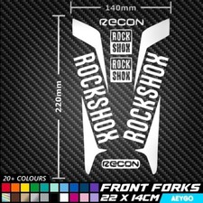 ROCKSHOX RECON FRONT FORK Vinyl Decal Stickers Sheet Bike Cycling Biycle MTB MX