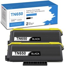 2PK TN 650 TN650 TN 620 Toner Cartridge Replacement for Brother TN650 Black