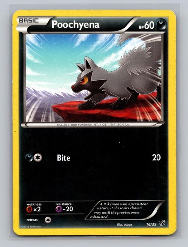 Poochyena 16/39 Kalos Starter Set Pokemon Lightly Played