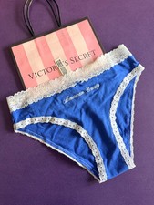 BNWT Victoria's Secret PINK Cotton Lace-Trim Cheeky Panty M