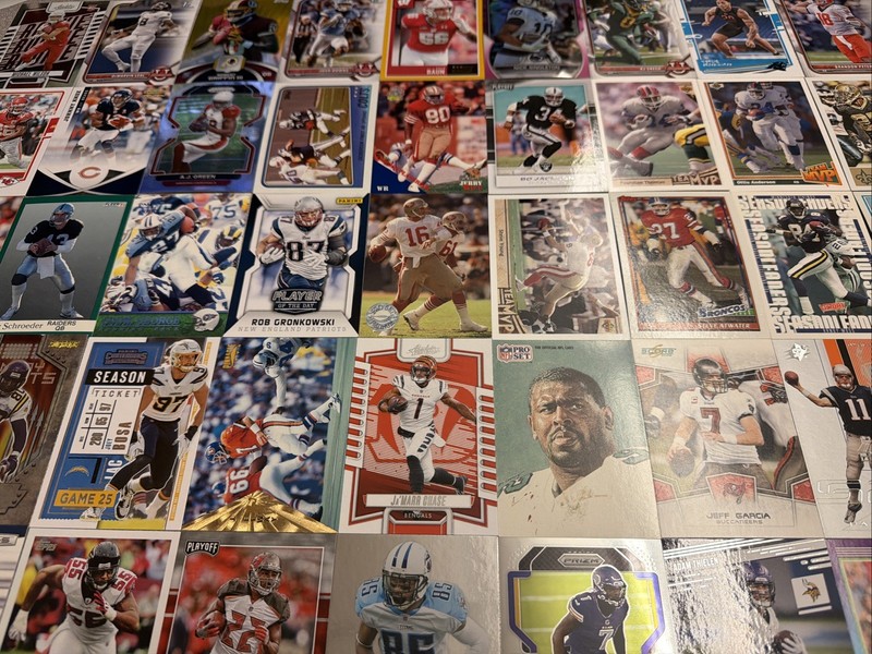 Buy 3 Lots Get 2 Lots Free Football card Montana Rice Elway Gronk J Chase Bo++!