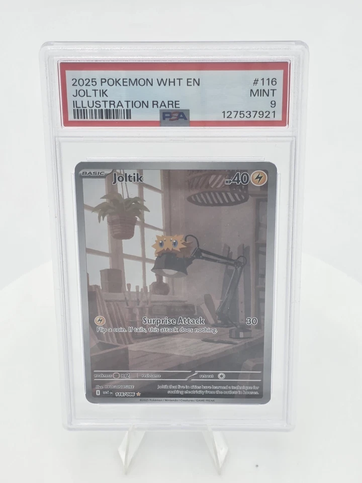 2025 POKEMON WHT EN-WHITE FLARE #116 JOLTIK & #117 GALVANTULA IR PSA 10 & PSA 9 - Image 3 of 4