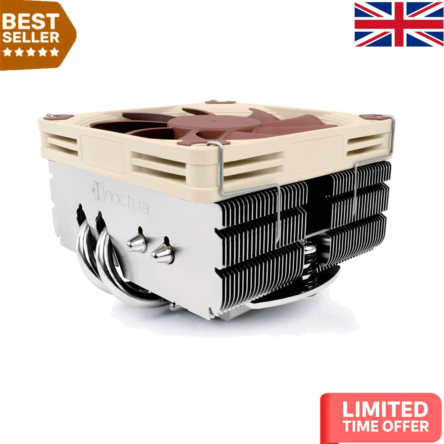 Compact Low-Profile CPU Cooler 65mm for Intel & AMD - Ultra-Quiet Operation