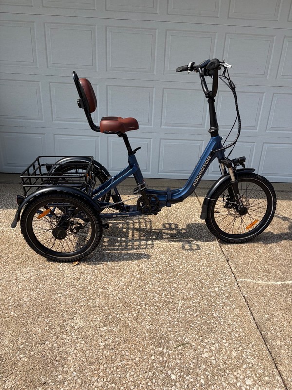 Addmotor Electric Trike Tricycle Blue