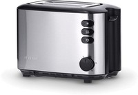 Severin AT 2514 Edelstahl 2-Scheiben-Toaster, Brotscheibenzentrierung