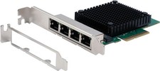 4 Port PCI 2,5 Gigabit Ethernet Karte inkl. Low Profile Halterung, Realte