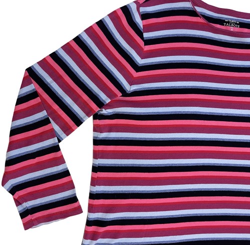 The Talbots T-Shirt mehrfarbig gestreift Langarm Oberteil Damen Übergröße 3X - Bild 3 von 5