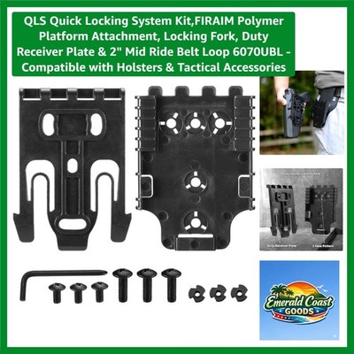 QLS Quick Locking System Kit with Receiver Plate & Fork - Ambidextrous Setup