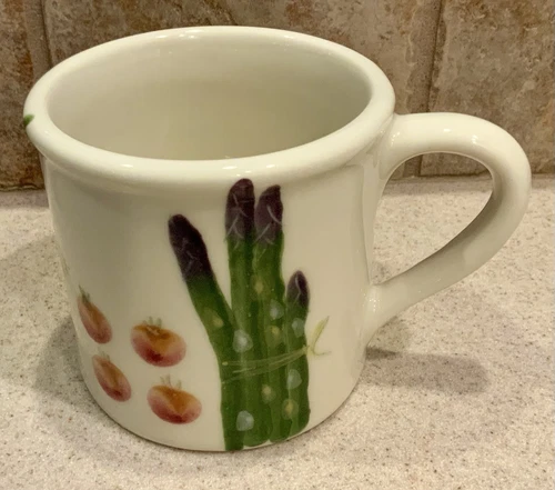 Vintage HARTSTONE Pottery FARMER’S MARKET Traditional 14oz MUG Spring Veggies