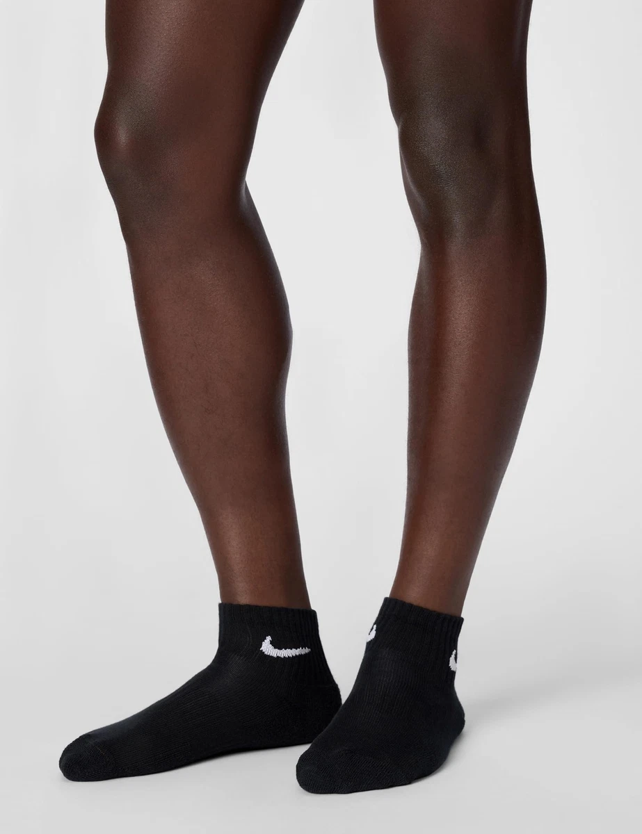 NIKE 6 X Sport Freizeit Socken Strümpfe 2X3er Pack SX7677, Farbe: Schwarz