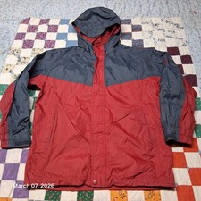 REI Elements Rain Jacket Womens Size Large 12 / 14 Hooded Hiking Lightweight