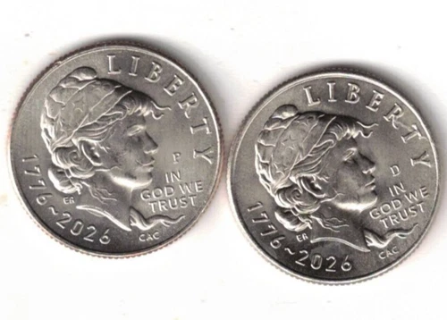 2026-D+P Brilliant Uncirculated Roosevelt Dime 2 Coins!