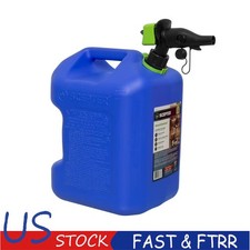5 Gallon Capacity SmartControl Dual Handle Kerosene Fuel Container Blue Gas Can