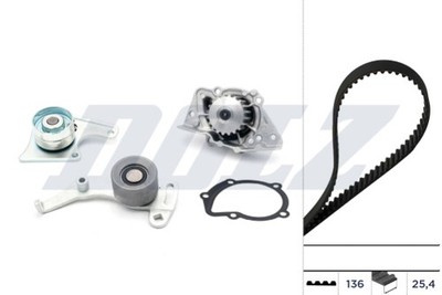 KD012 DOLZ Water Pump + Timing Belt Kit for Citroen, Fiat, Hyundai, Lancia, Peugeot