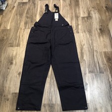 Carhartt Overalls Mens 42x32 Navy FR Double Knee Flame Resistant Loose Fit Duck
