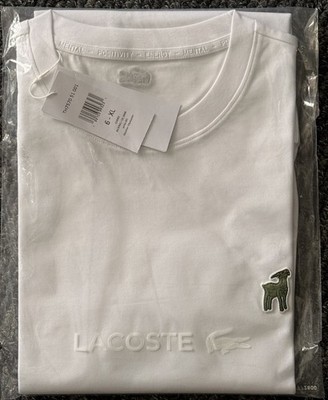 T-SHIRT 🐊🐐 Lacoste Novak Djokovic The GOAT collection, XL white new with  tags