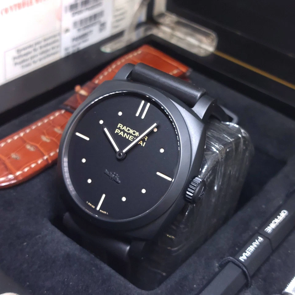 Panerai 48 мм Ceramica черный SLC свинья циферблат 1940 3 дня Radiomir ссылка: PAM00577 (16) - Изображение 3 из 4