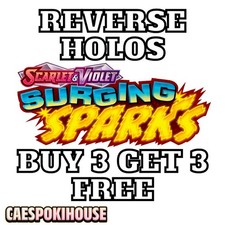 Pokemon Surging Sparks - Reverse Holos Singles-BUY 3 GET 3 FREE
