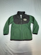 Green Bay Packers Green Youth Size 6/7 NFL Full Zip Up Sweatshirt Jacket