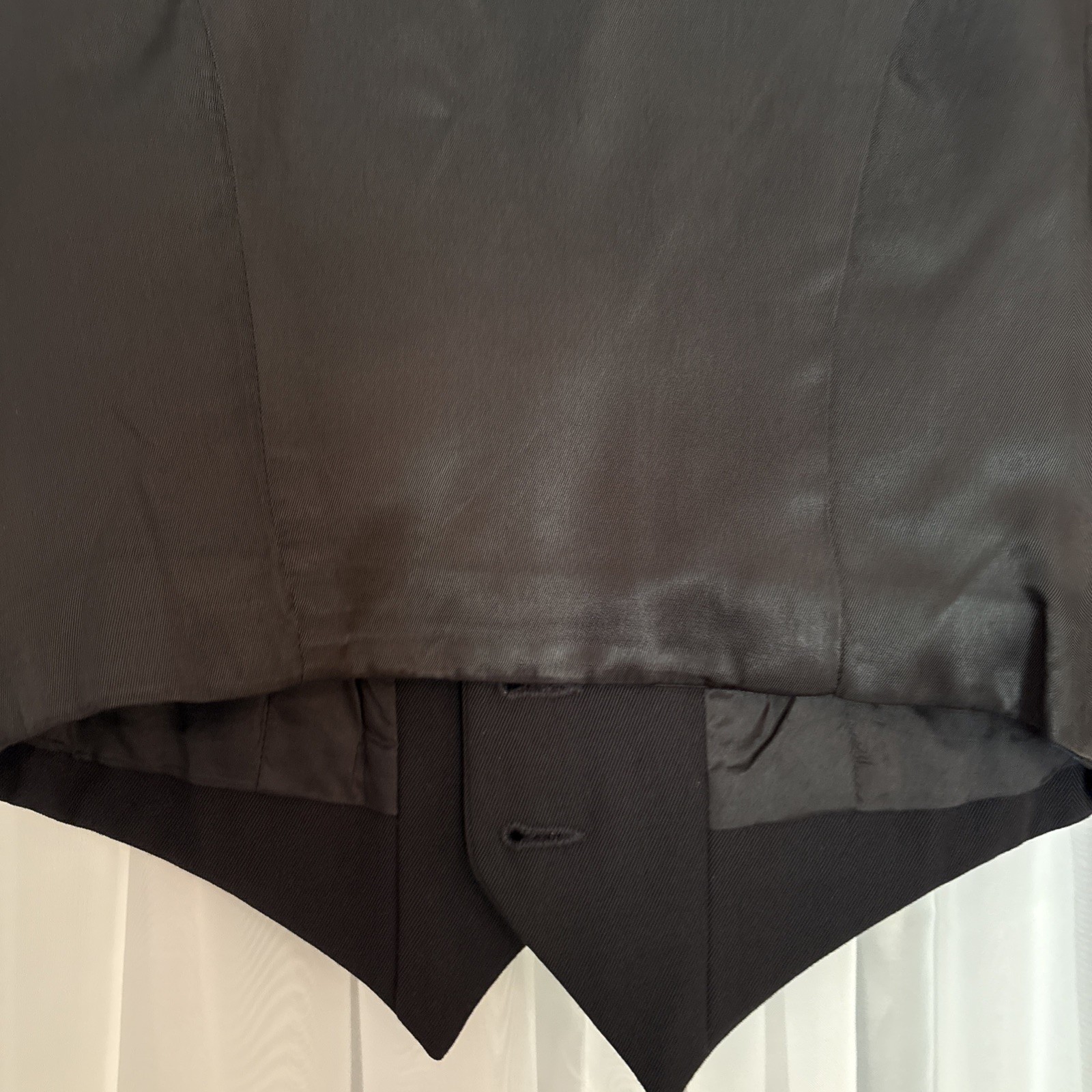 Vintage Roncelli Couture Vest Black Wool Rare Classic Staple Wardrobe Piece 12 image 10