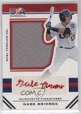 2017 Panini USA Baseball Stars & Stripes Jersey /199 Gabe Briones #48 Auto 0a2