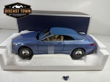 Issue 1:18 NOREV Mercedes-Benz Maybach S650 Cabriolet Blue Metallic 183471