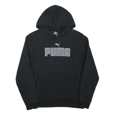 Puma Herren Hoodie schwarz S Baumwollmischung Pullover Freizeit Sportbekleidung