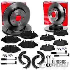 brembo BREMSSCHEIBEN + BELÄGE + HANDBREMSE VORNE+HINTEN für MERCEDES W639 VIANO