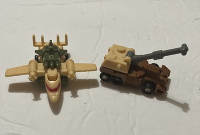2 Vintage Micromaster Battle Patrol Sidetrack Surrender G1 Transformers Figures