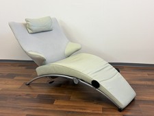 WK Wohnen Solo Ledersessel Relaxsessel Designersessel Chair Lederliege weiß